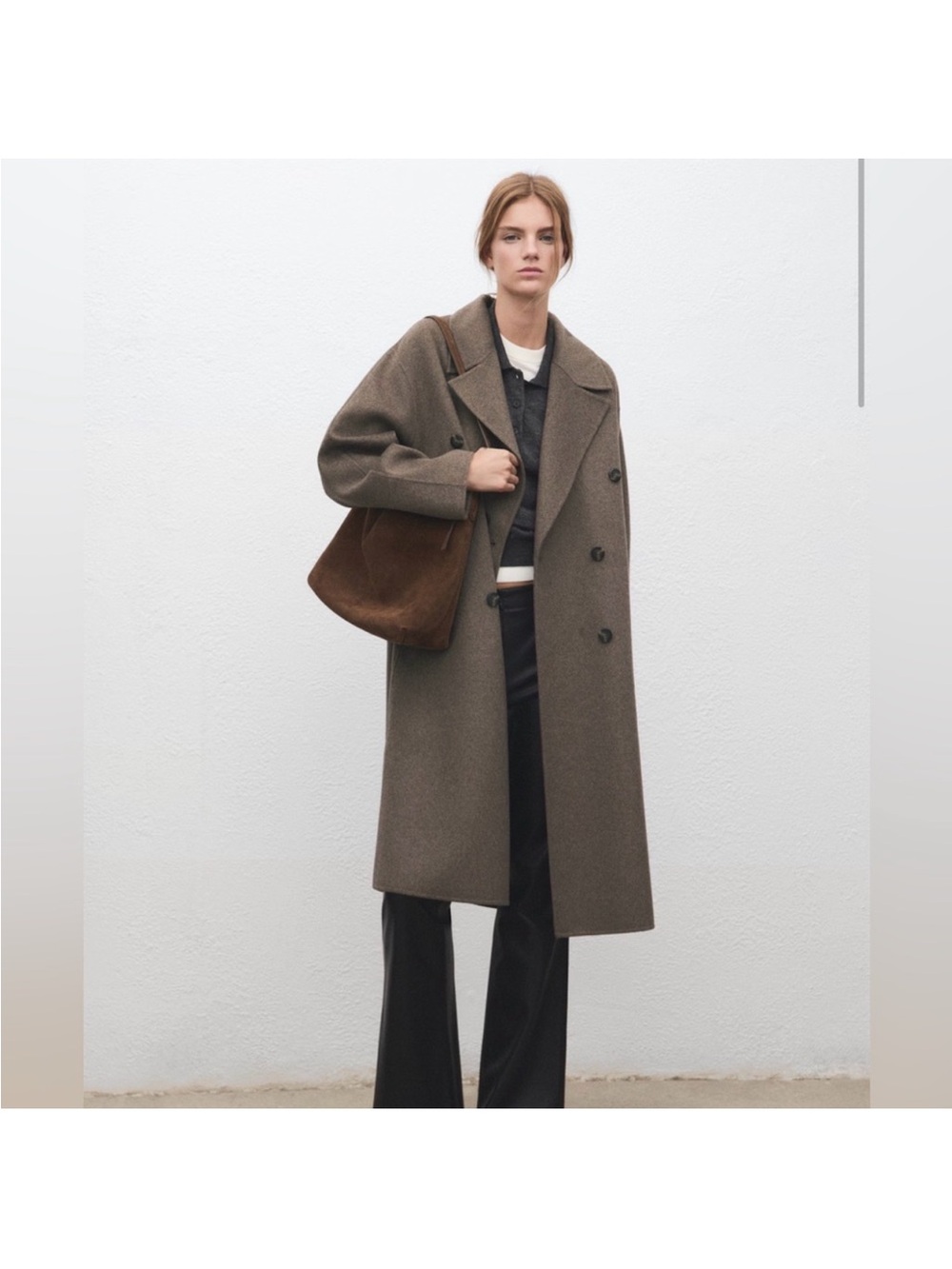 MANGO Handmade Oversized Wool Coat